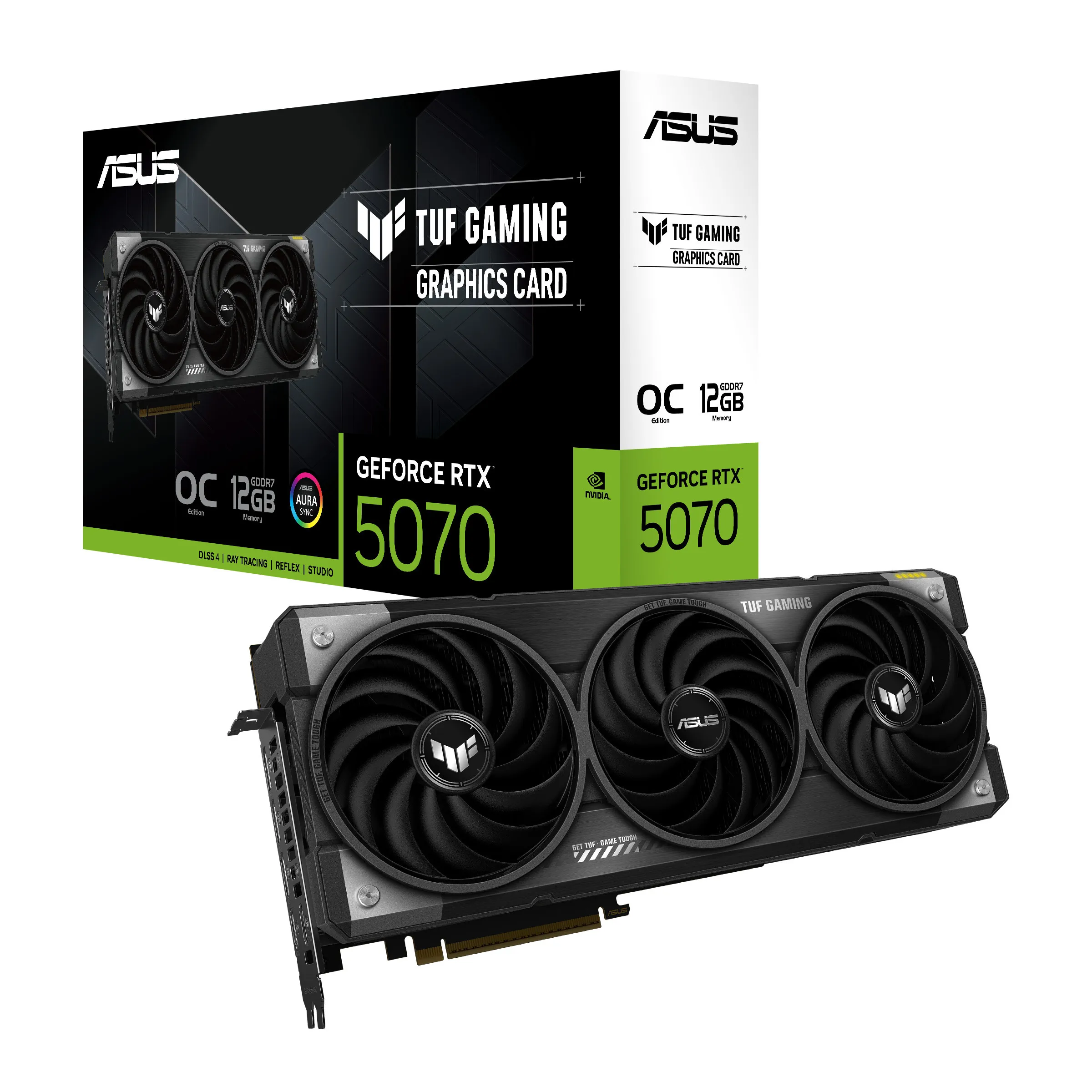 ASUS NVIDIA GeForce RTX 5070 TUF-RTX5070-O12G-GAMING 12 GB GDDR7 - immagine prodotto
