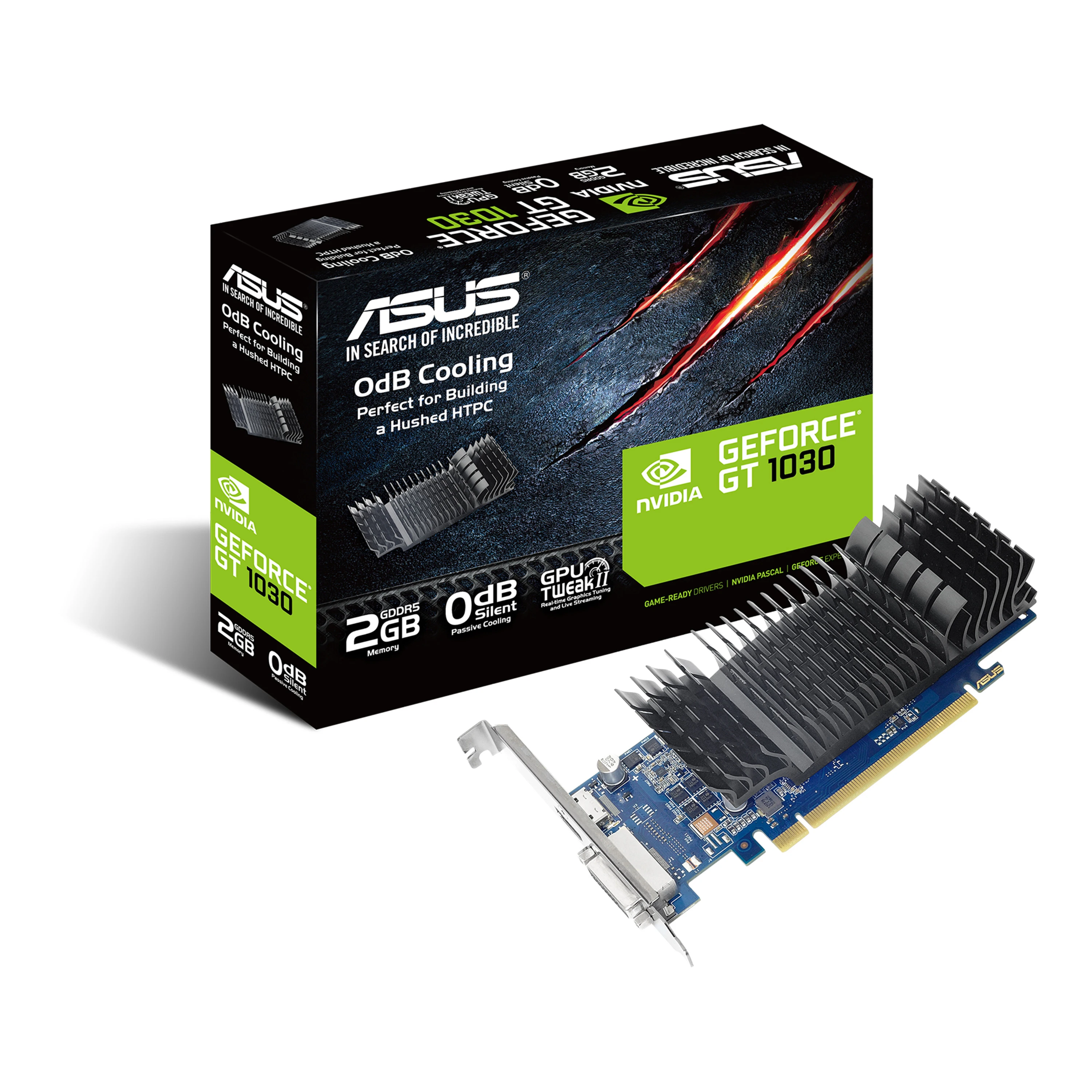 ASUS GT1030-SL-2G-BRK 2GB DDR5 64 bit DVI-D HDMI - immagine prodotto