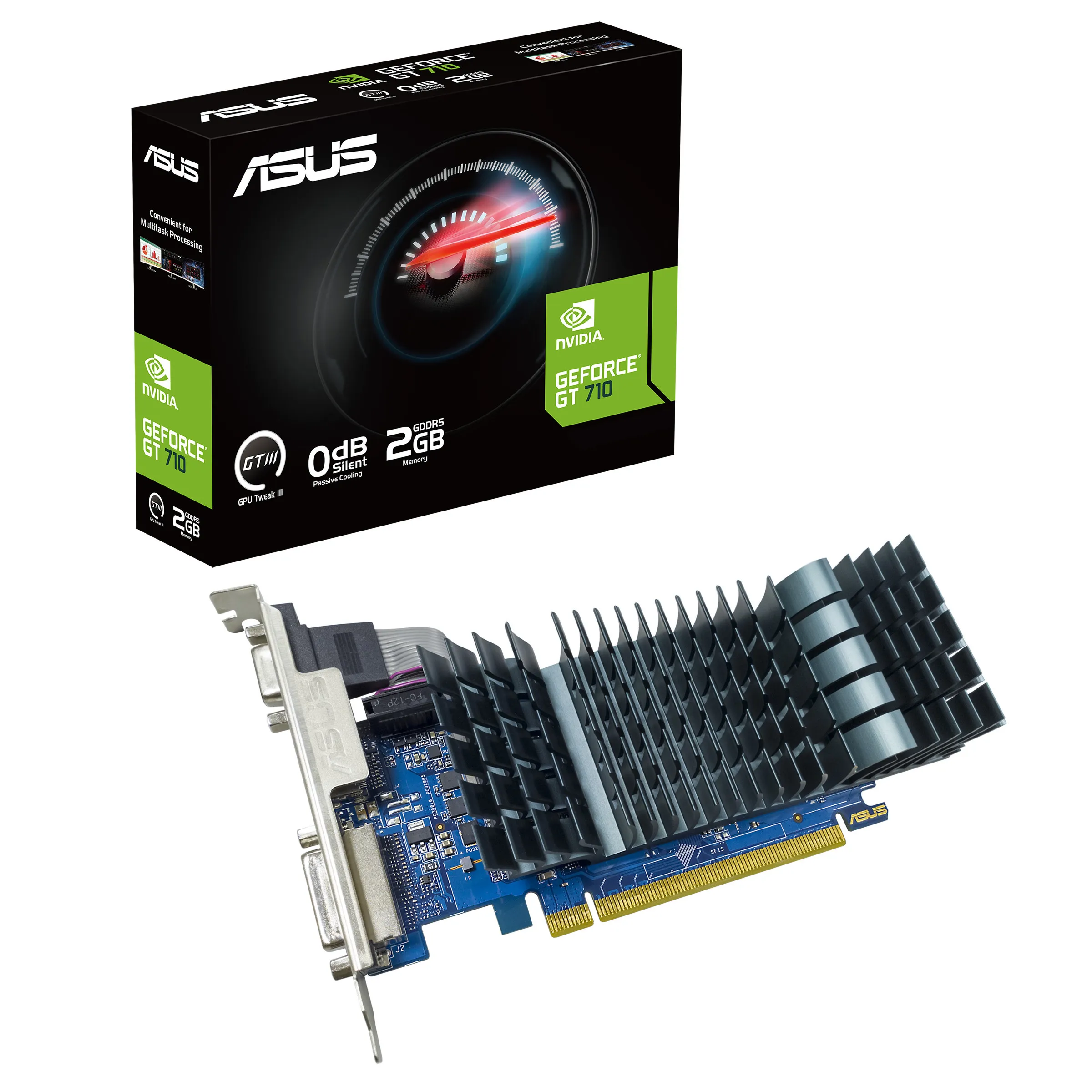 ASUS GT710-SL-2GD5-BRK-EVO NVIDIA GeForce GT 710 2 GB GDDR5 - immagine prodotto