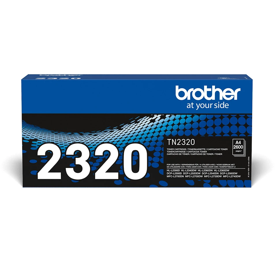 Brother TN-2320 Toner Cartridge 1 pc Original Black 2,600 Pages - immagine prodotto