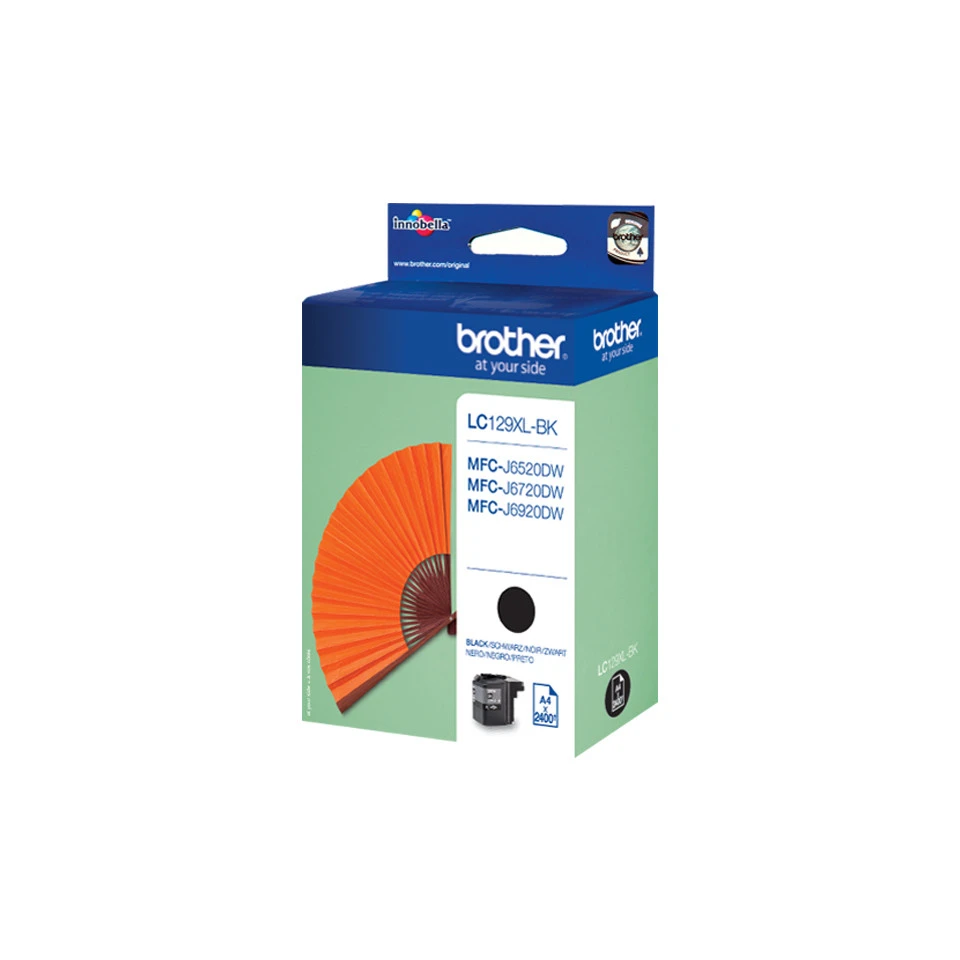 Brother LC129XL-BK Black Inkjet Cartridge 2,400 Pages - immagine prodotto