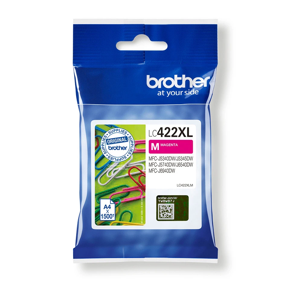 Brother LC422XLM Ink Cartridge 1 pc Original Magenta 1,500 Pages - immagine prodotto