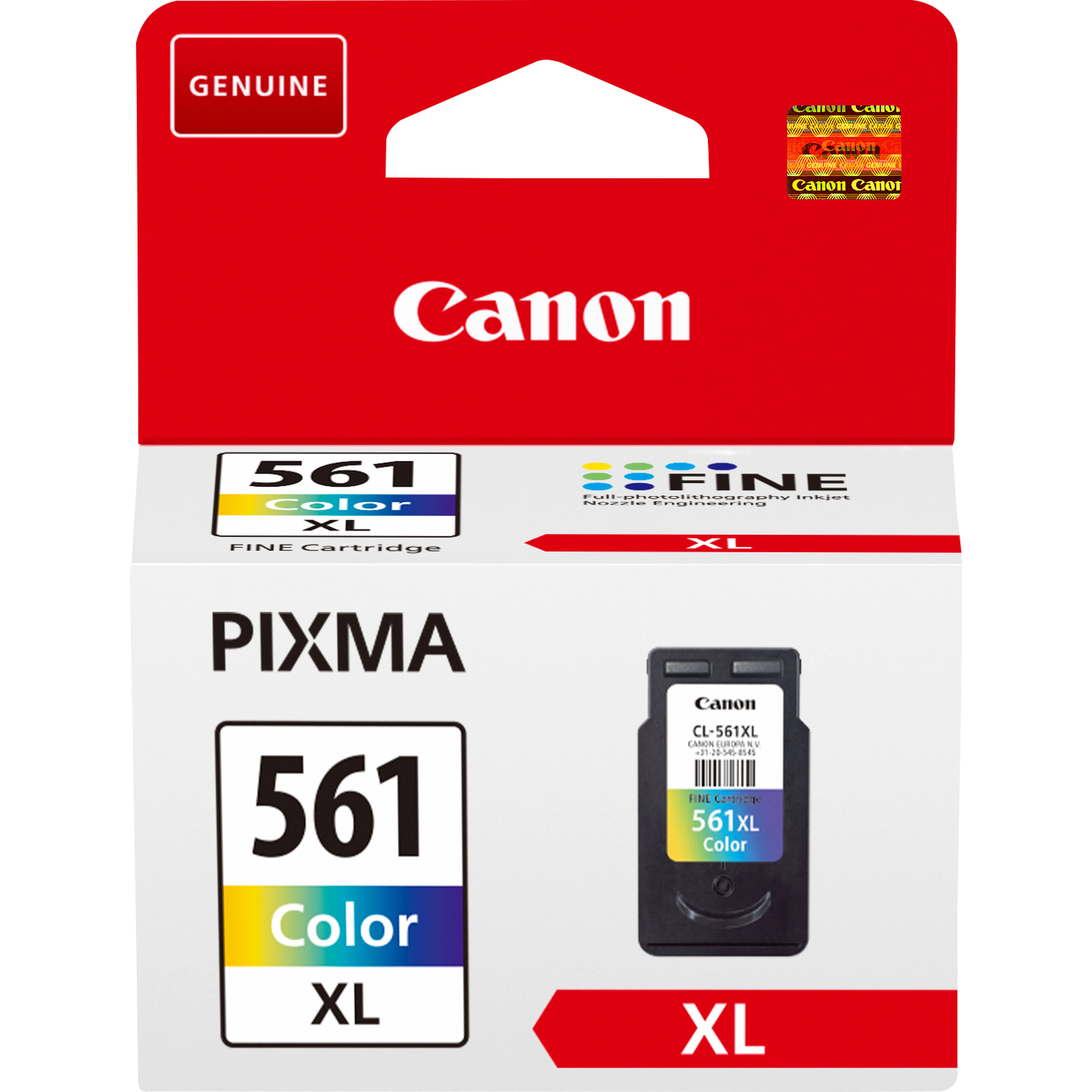 Canon CL-561XL High Yield Color Ink Cartridge CMY 12.2ml 300 Pages - immagine prodotto