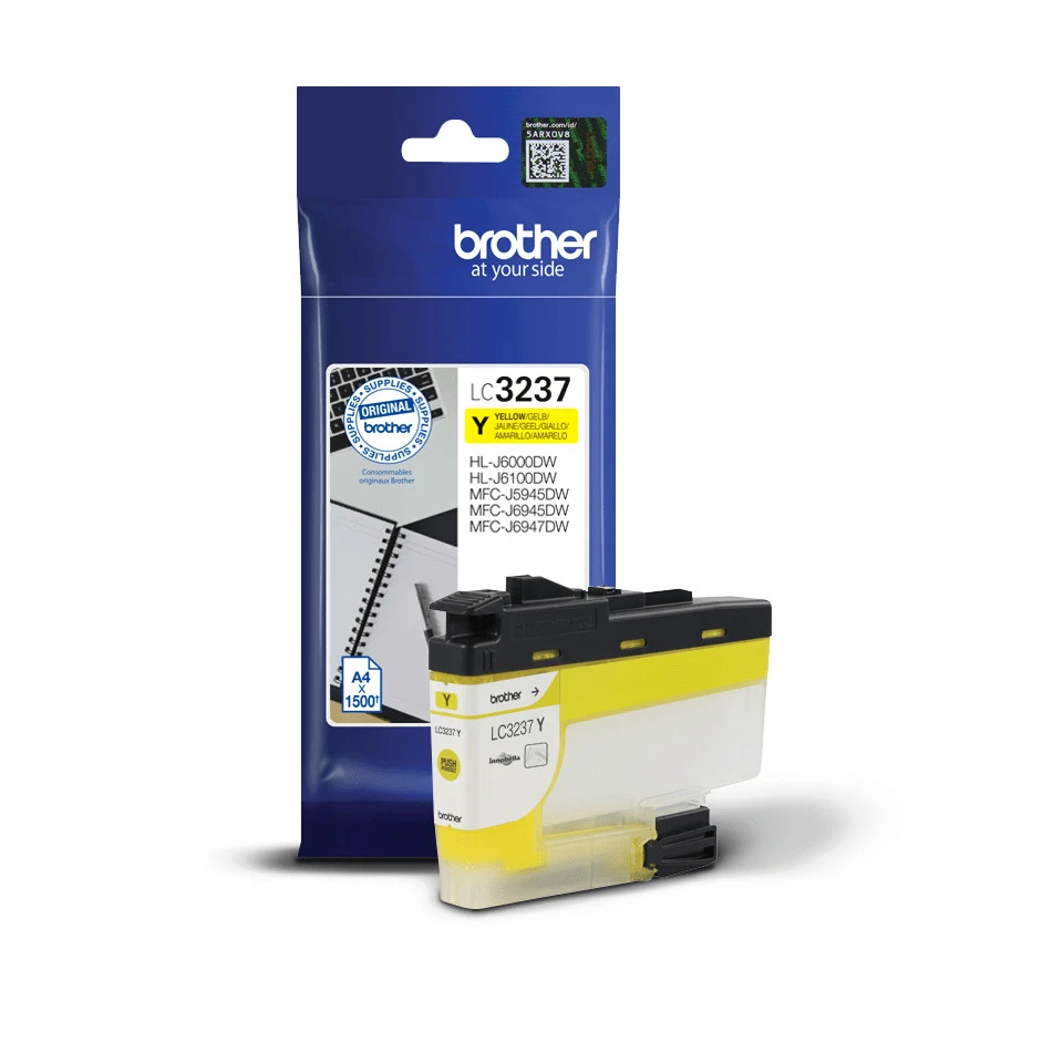 Brother LC-3237Y Ink Cartridge 1 pc Original Standard Yield Yellow 1,500 Pages - immagine prodotto