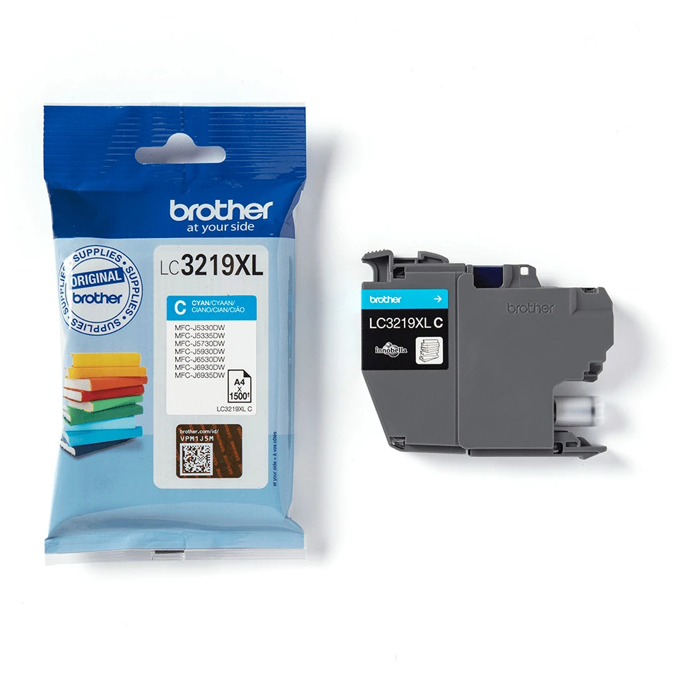 Brother LC3219XLC Ink Cartridge 1 pc Original High Yield (XL) Cyan 1,500 Pages - immagine prodotto