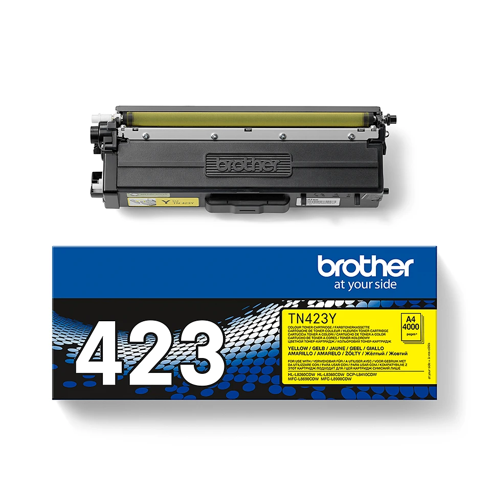 Brother TN-423Y Toner 1 pc Original Yellow 4,000 Pages - immagine prodotto