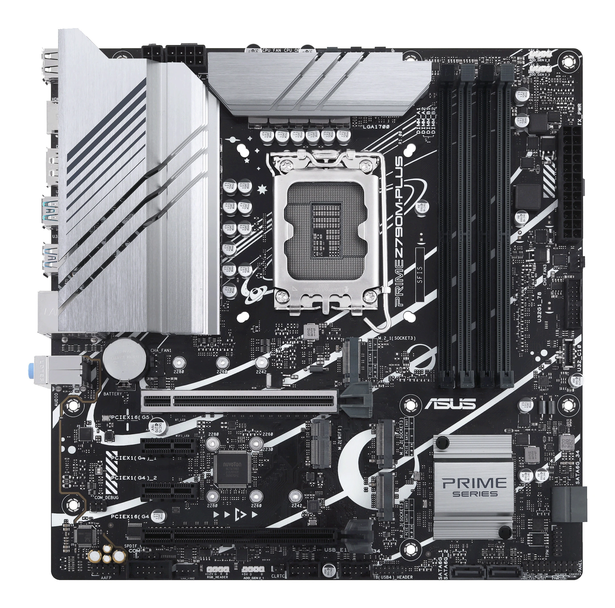 ASUS PRIME Z790M-PLUS Motherboard Intel Z790 LGA 1700 Micro ATX DDR5 - immagine prodotto