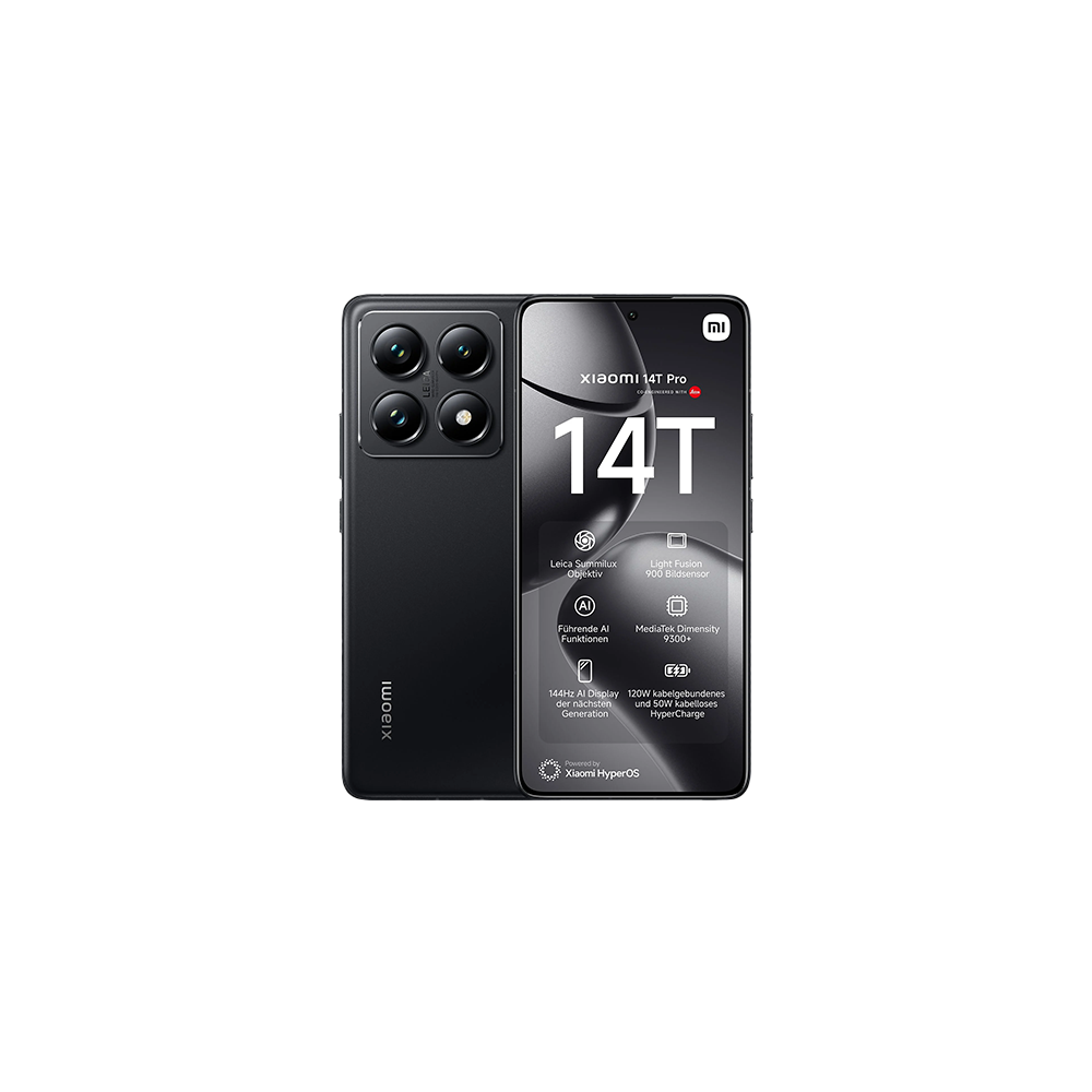 Xiaomi 14T Pro 5G Dual Sim 12GB RAM 512GB - Black - immagine prodotto