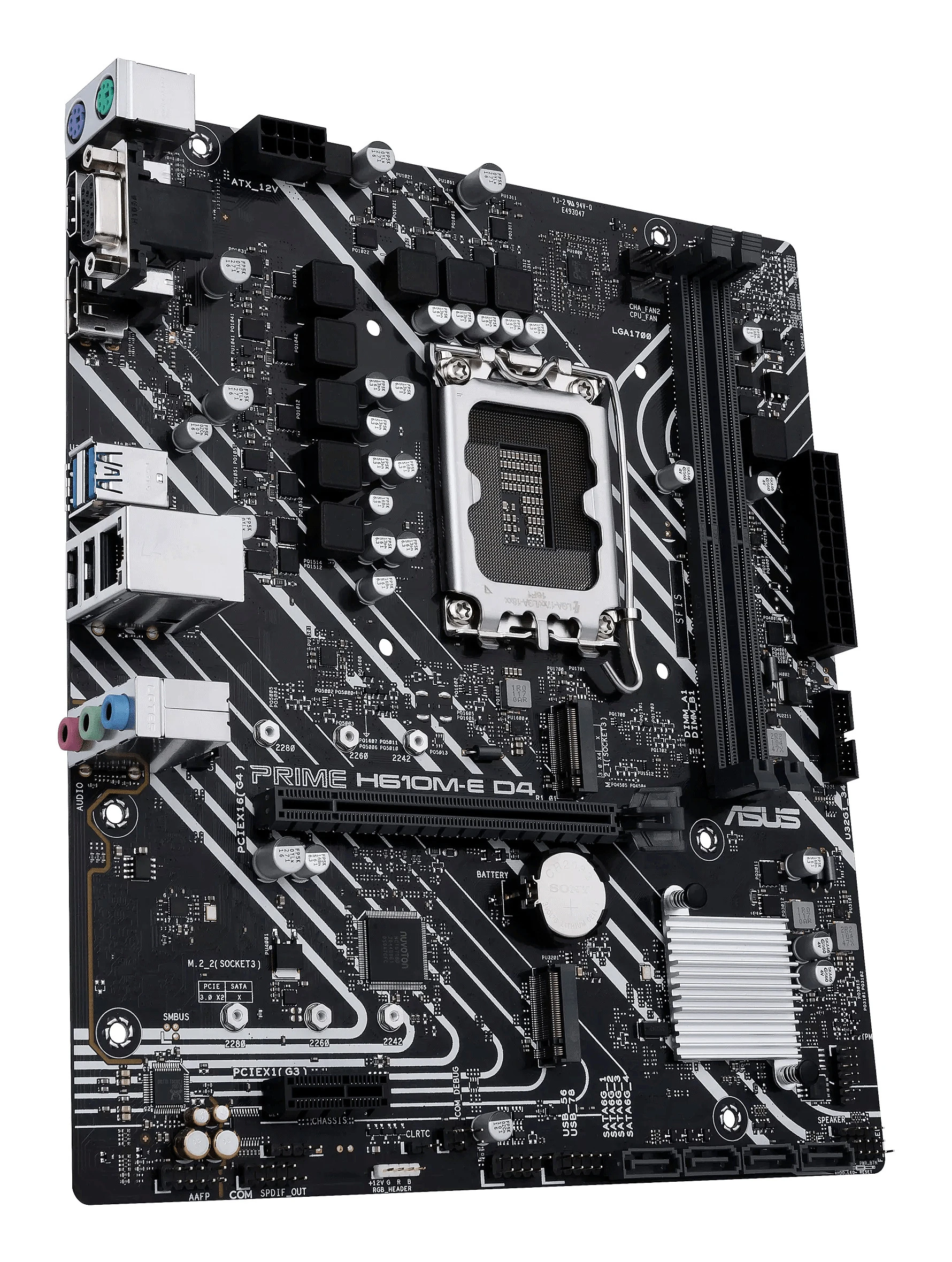 ASUS PRIME H610M-E D4-CSM Motherboard Intel H610 LGA 1700 Micro ATX DDR4 - immagine prodotto