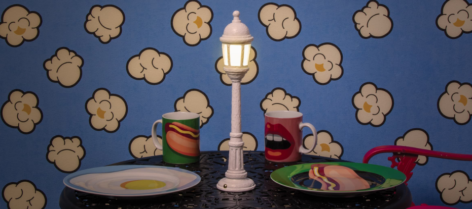 Seletti street lamp dining gold - miniatura prodotto