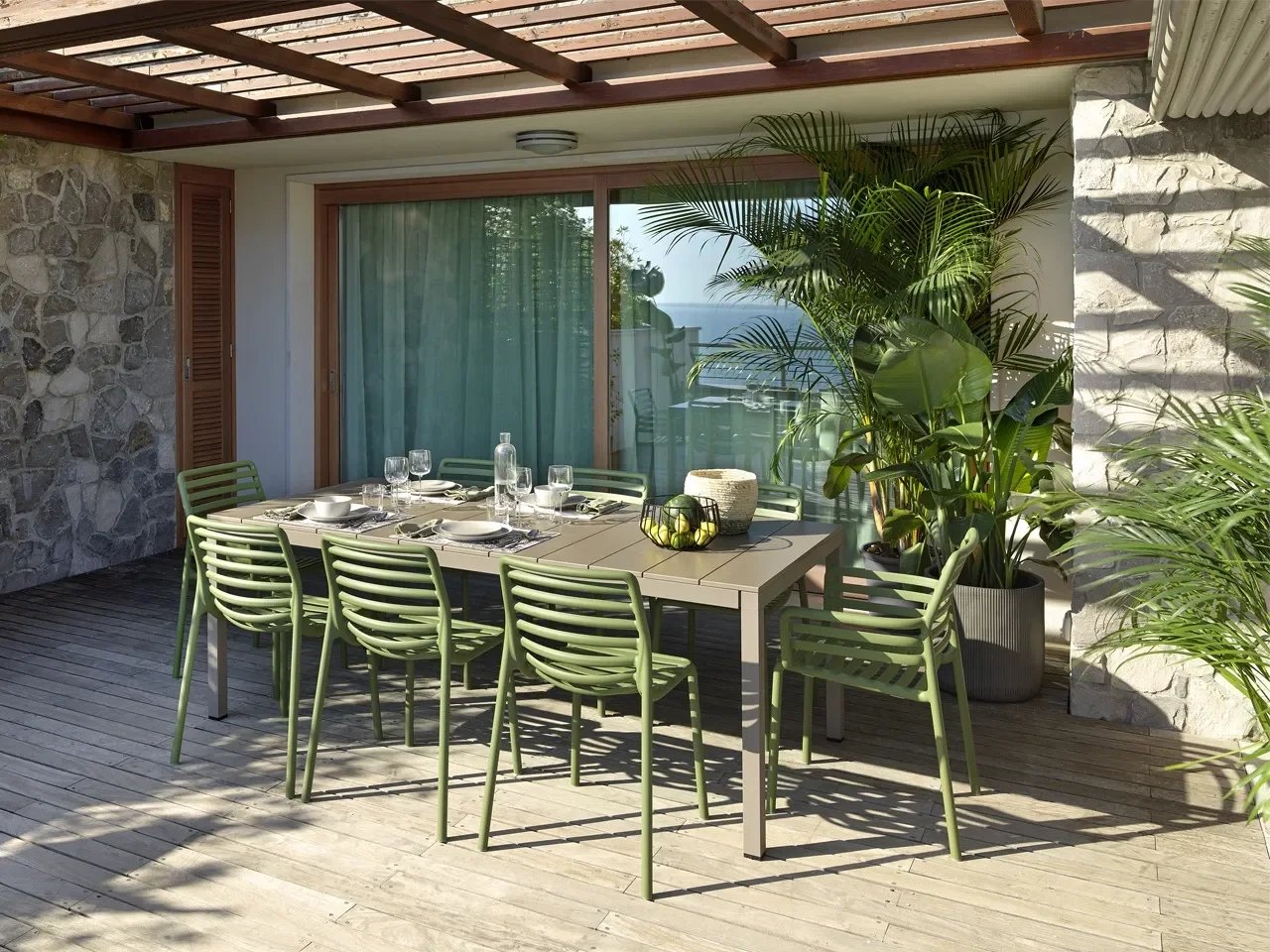 Nardi dining set rio alu 140 doga - miniatura prodotto